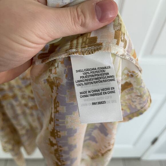 Shyanne Watercolor Southwestern Long Sleeve Maxi Dress - Picture 8 of 10